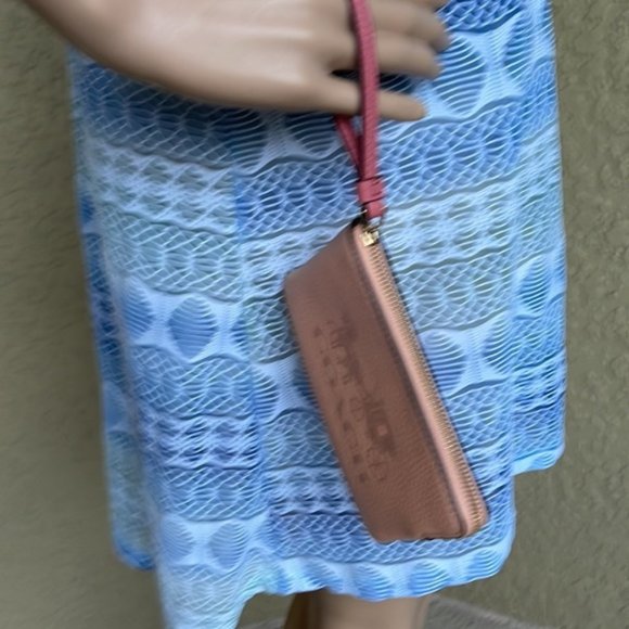 Coach Corner Zip Wristlet In Colorblock With Horse And Carriage - Picture 9 of 16